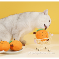 Novo design de pelúcia, brinquedo de gato silvervine interativo laranja